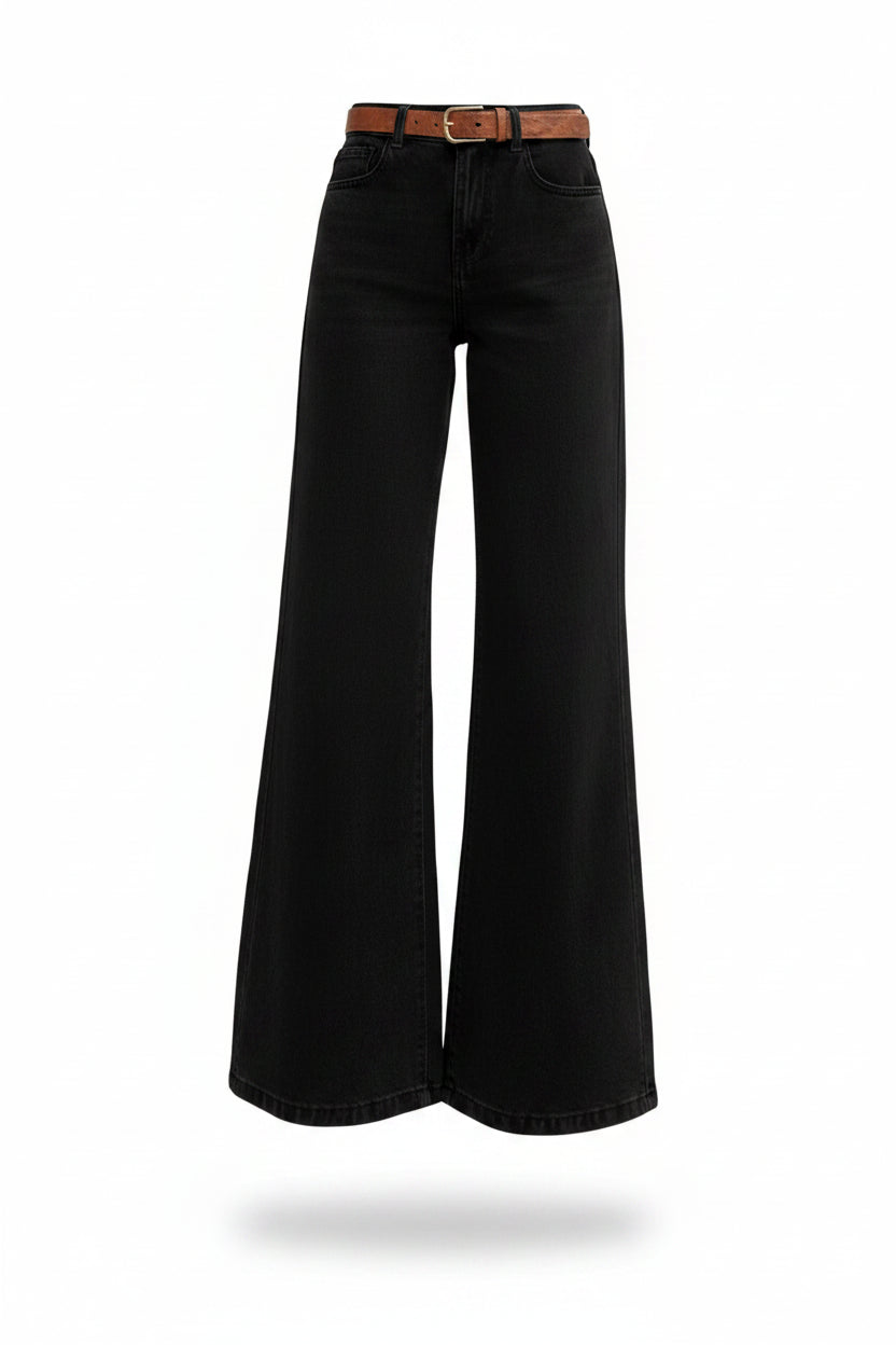 Jeans Rectos de Cintura Alta