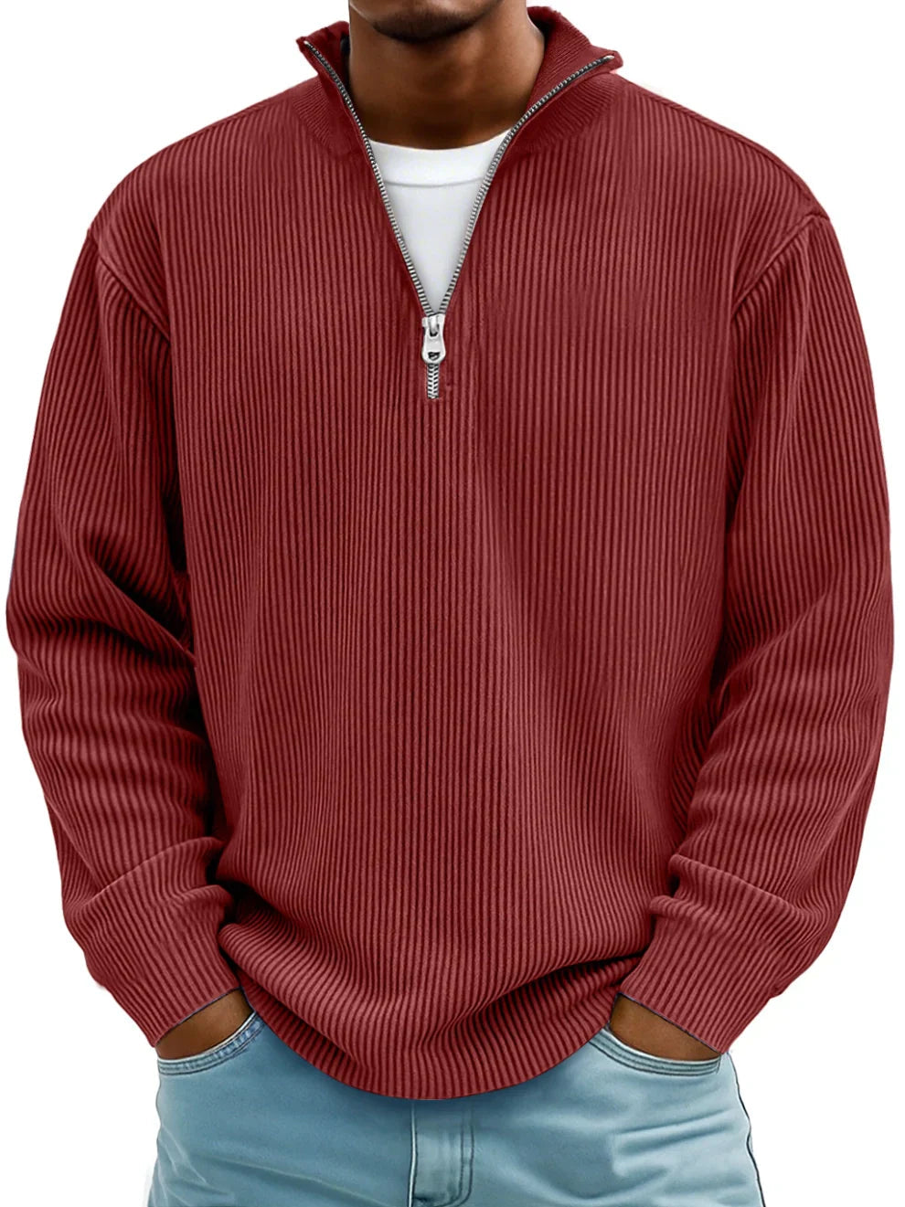 Lucio | Jersey con Cuello de Cremallera