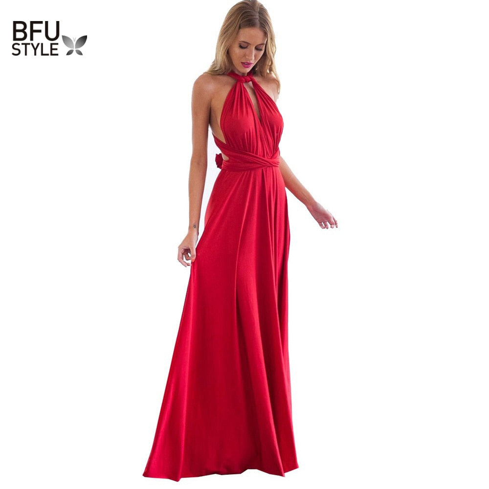 Vestido Largo Multiposición Convertible – Estilo Bohemio