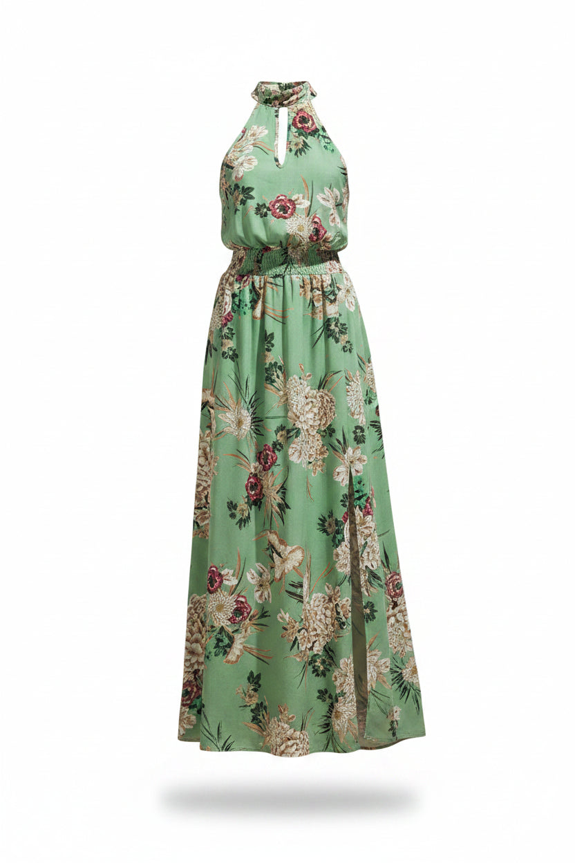 Vestido Maxi Floral Boho Sin Mangas