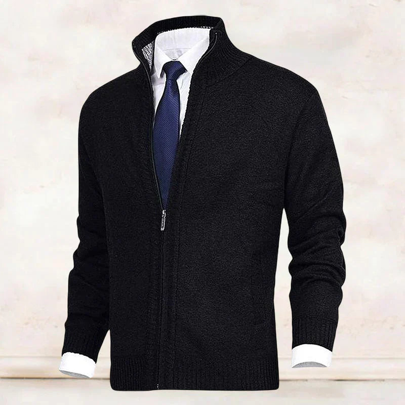 Arnaldo | Cárdigan Elegante de Cuello Alto