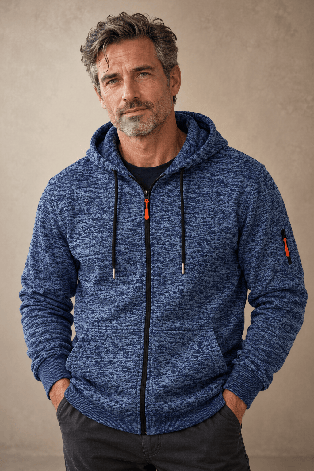 Jorge | Sudadera con Capucha y Cremallera