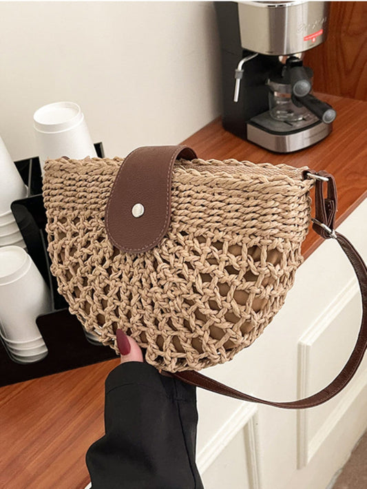 Bolso de Paja Calado para Playa