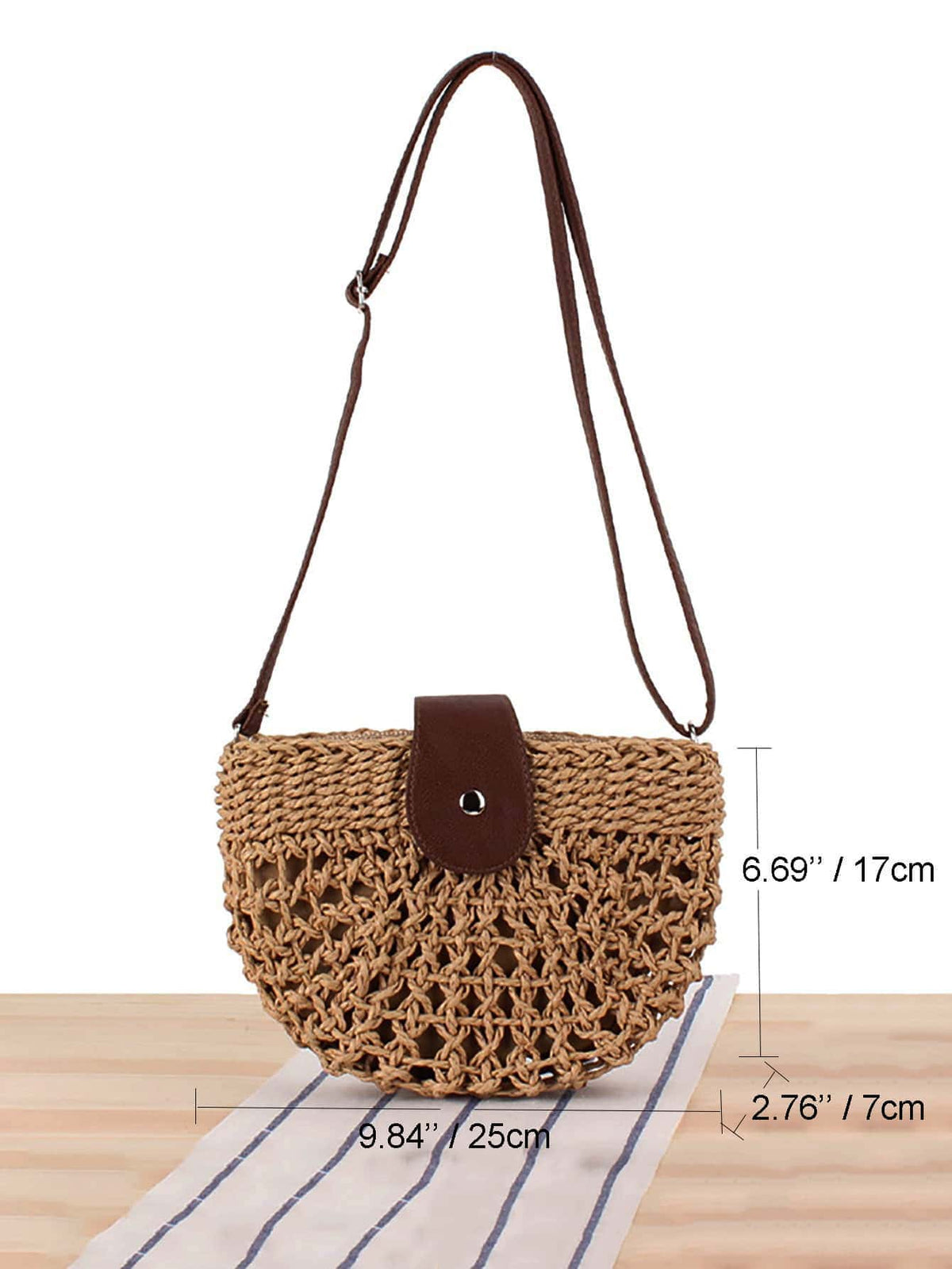 Bolso de Paja Calado para Playa