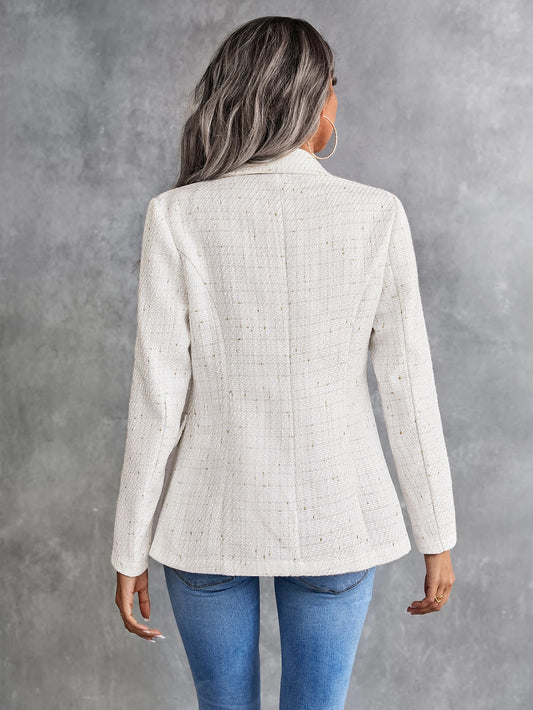 Blazer de Tweed con Solapa