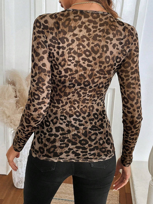 Top de Malla con Estampado