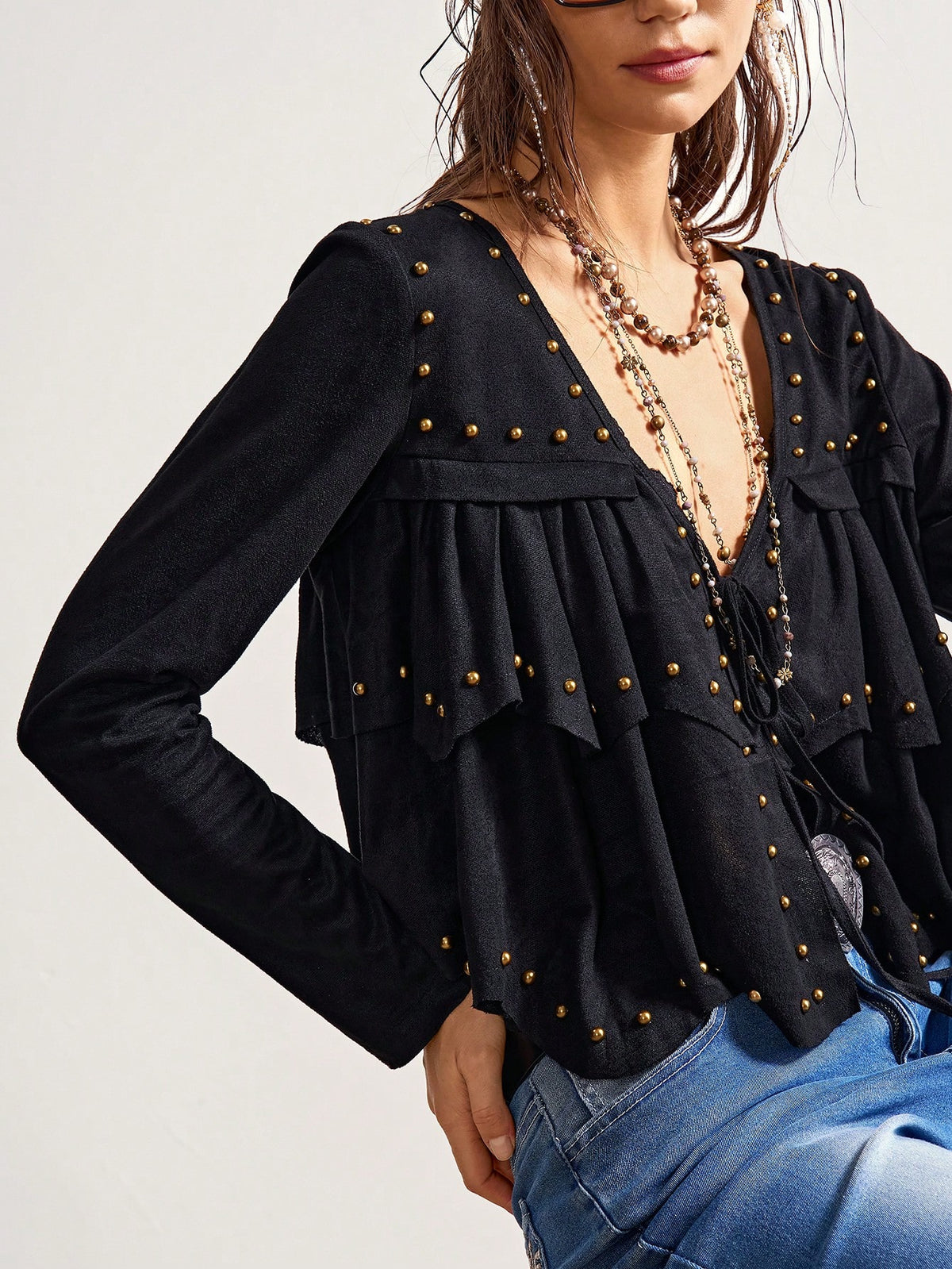 Blusa Holgada Tejida