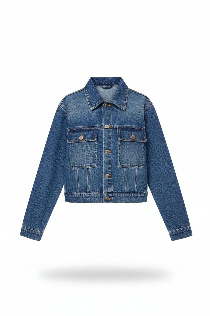 Chaqueta Vaquera Corta Azul