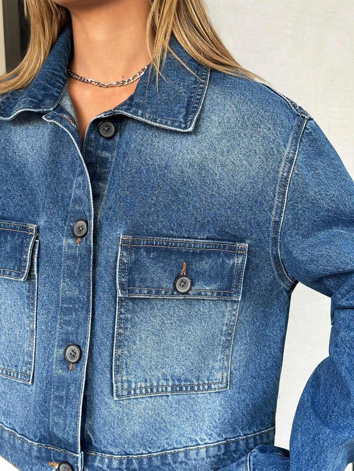 Chaqueta Vaquera Corta Azul
