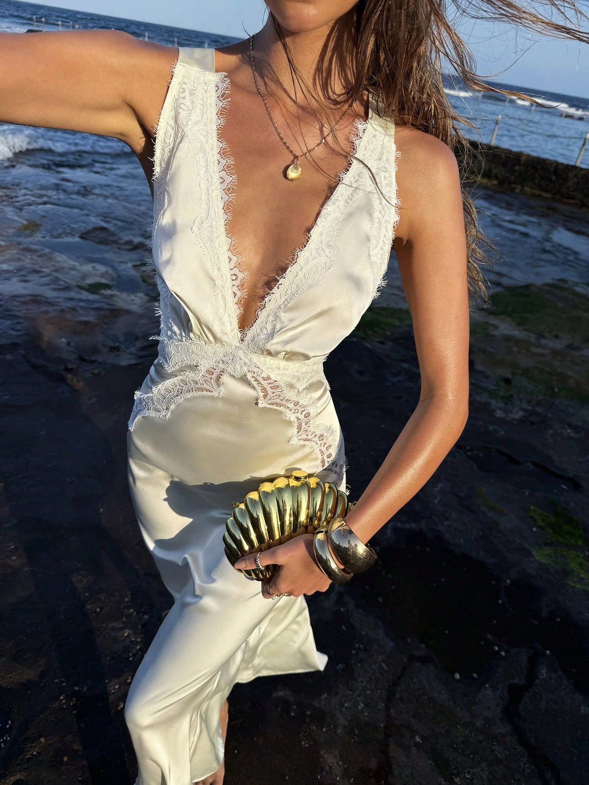 Vestido de Escote en V