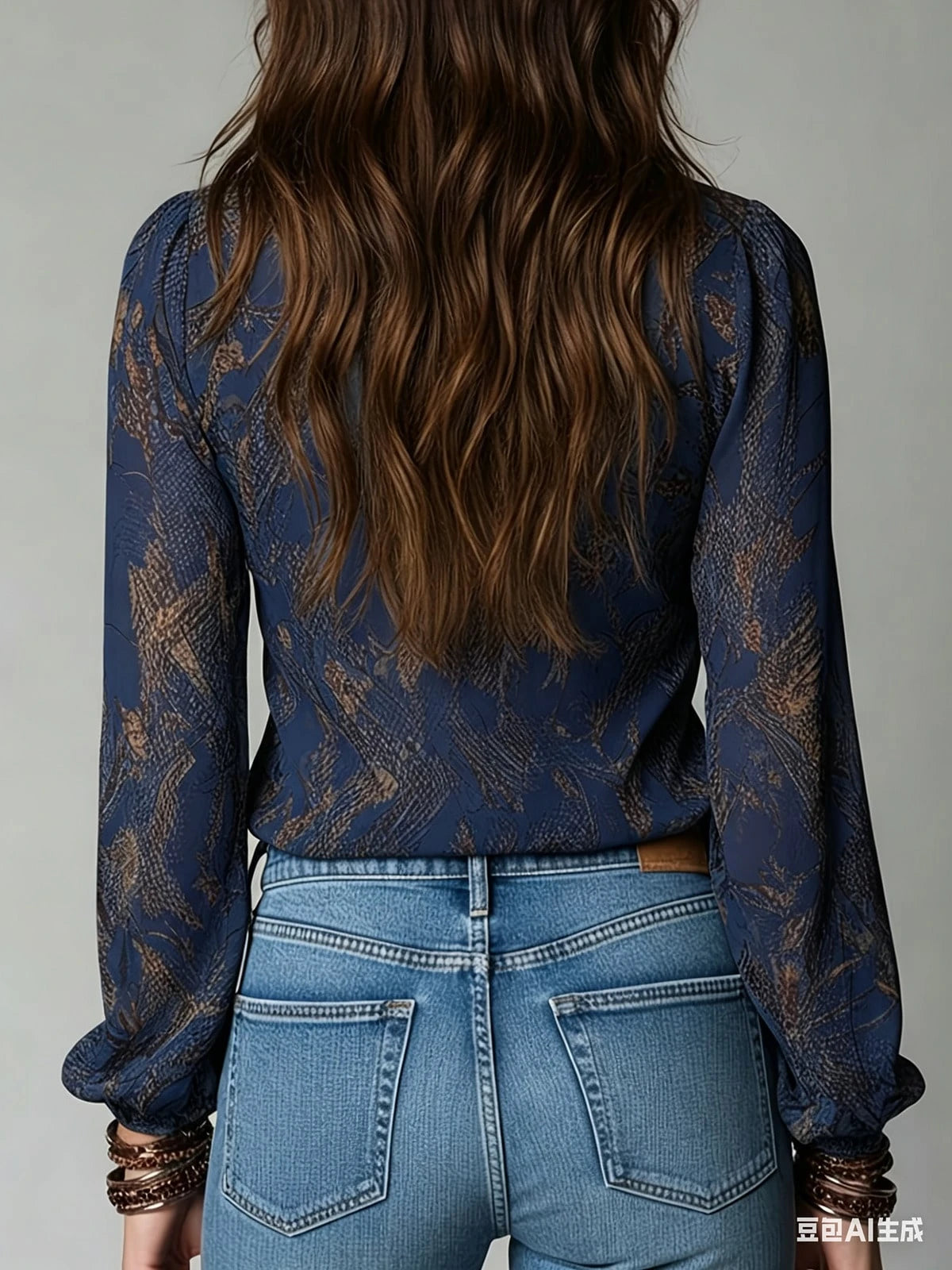 Blusa Francesa Vintage con Volantes