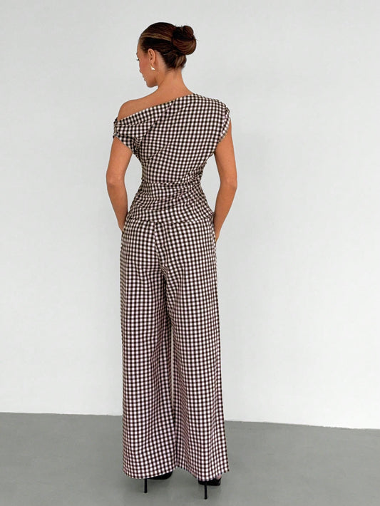 Conjunto de Top con Volantes y Pantalón