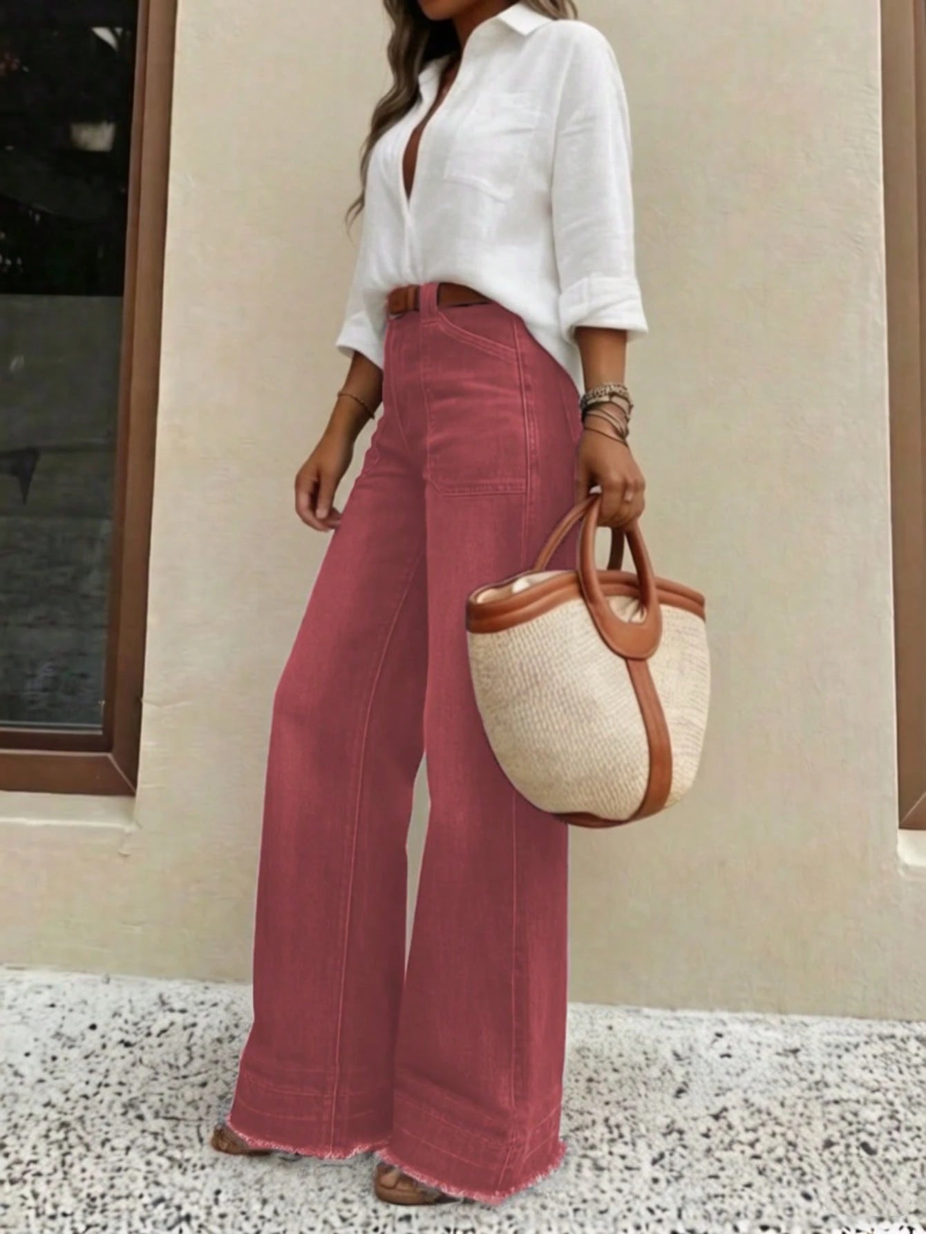 Pantalones Vaqueros de Pierna Ancha