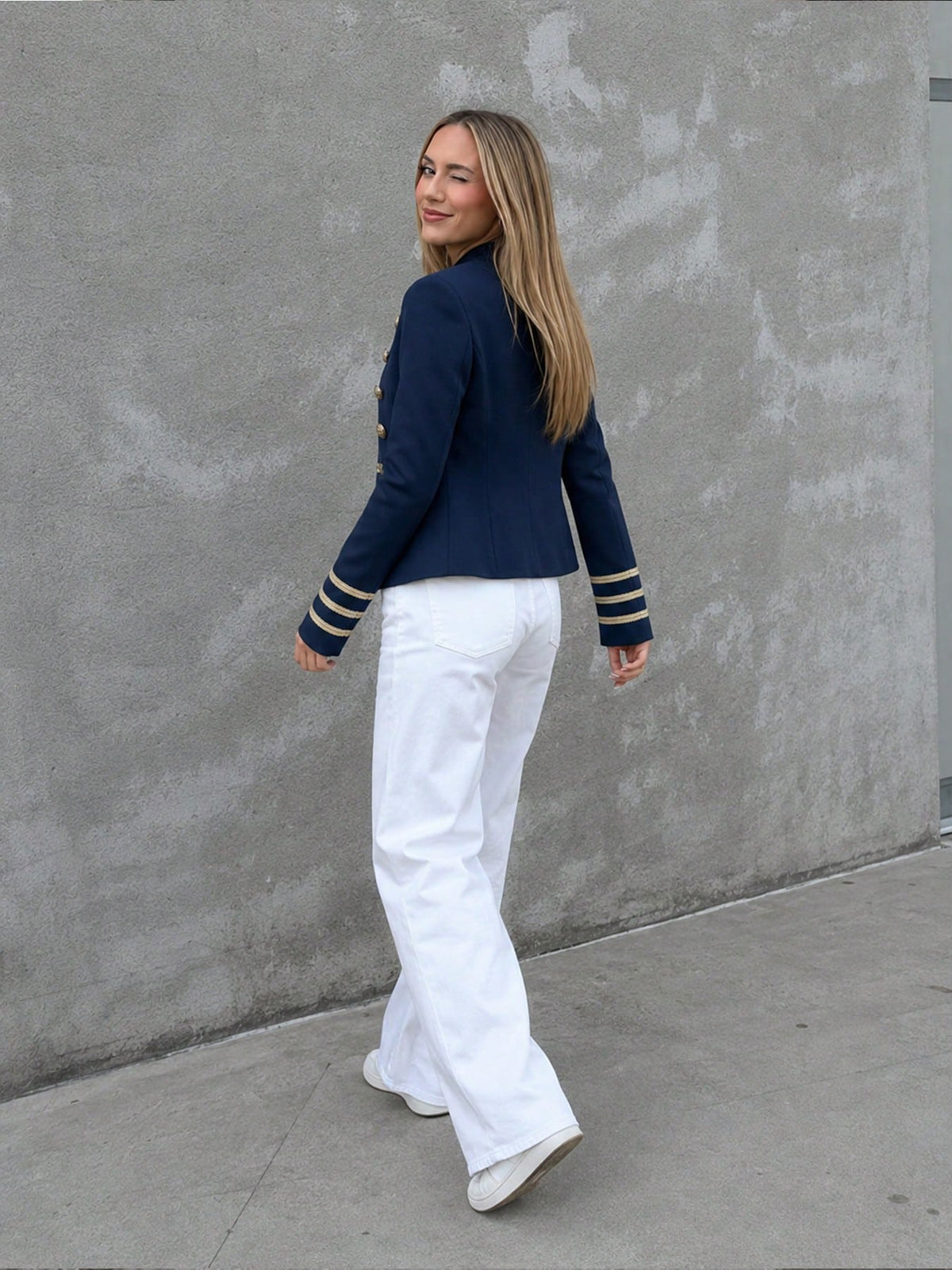 Blazer Militar Azul Marino