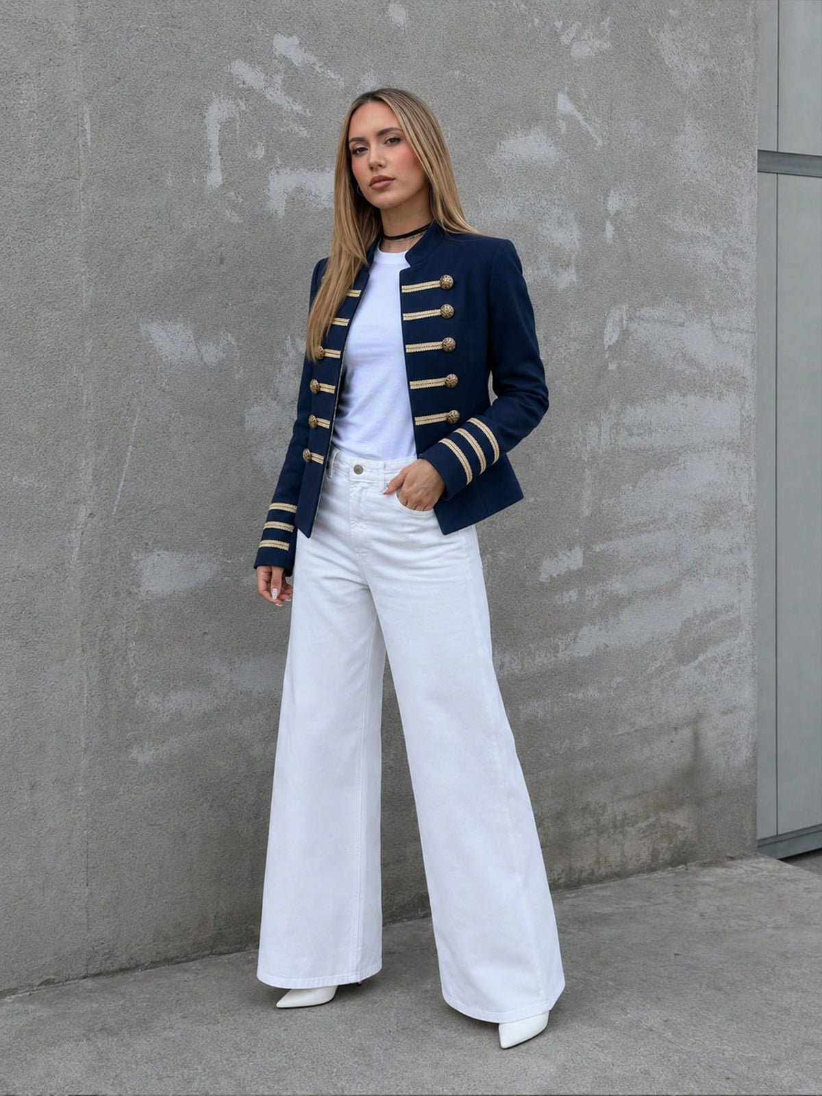 Blazer Militar Azul Marino