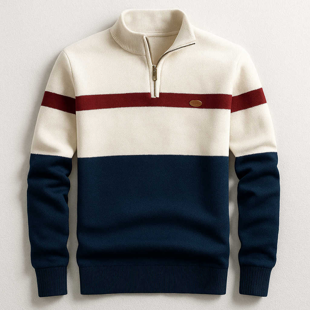 Renato | Jersey Elegante con Cremallera
