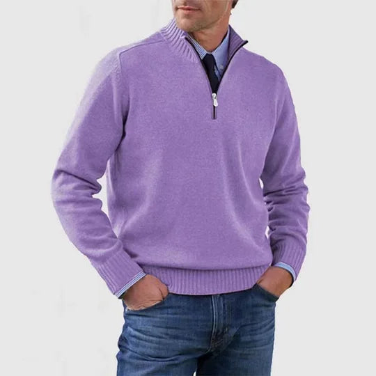 Benito | Jersey Elegante con Media Cremallera