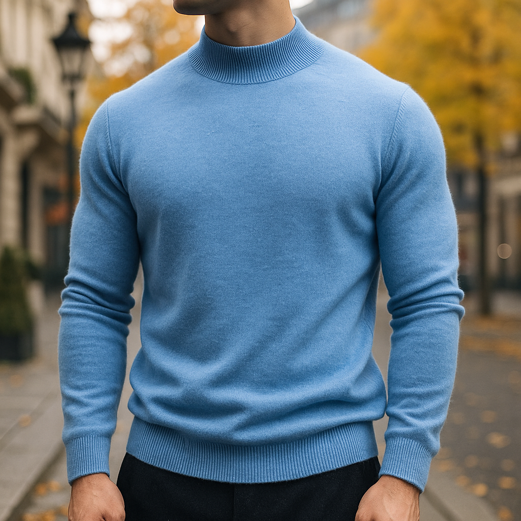 Lope | Jersey Elegante de Cuello Chimenea
