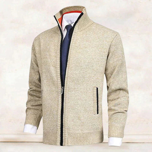 Arnaldo | Cárdigan Elegante de Cuello Alto