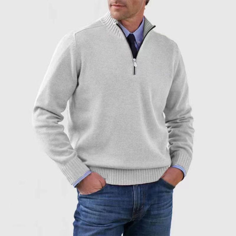 Benito | Jersey Elegante con Media Cremallera