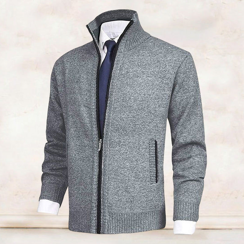 Arnaldo | Cárdigan Elegante de Cuello Alto