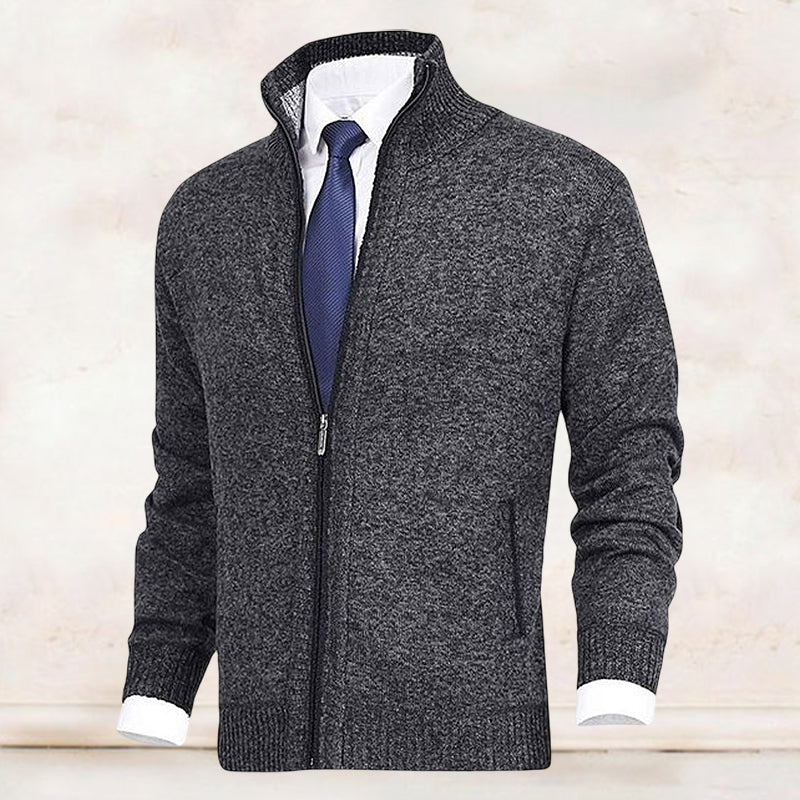 Arnaldo | Cárdigan Elegante de Cuello Alto