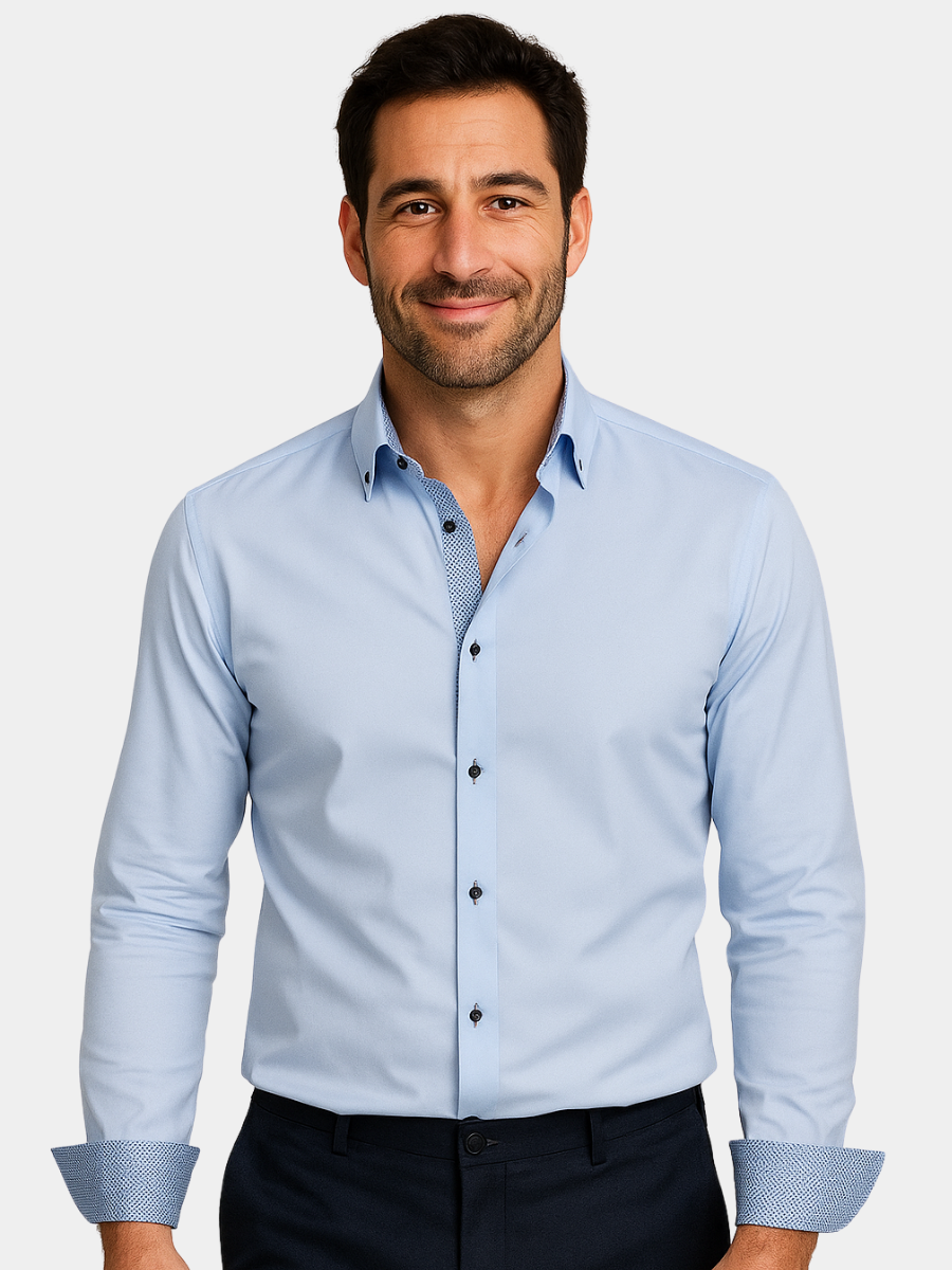 Armando | Camisa Ligera con Detalles a Contraste