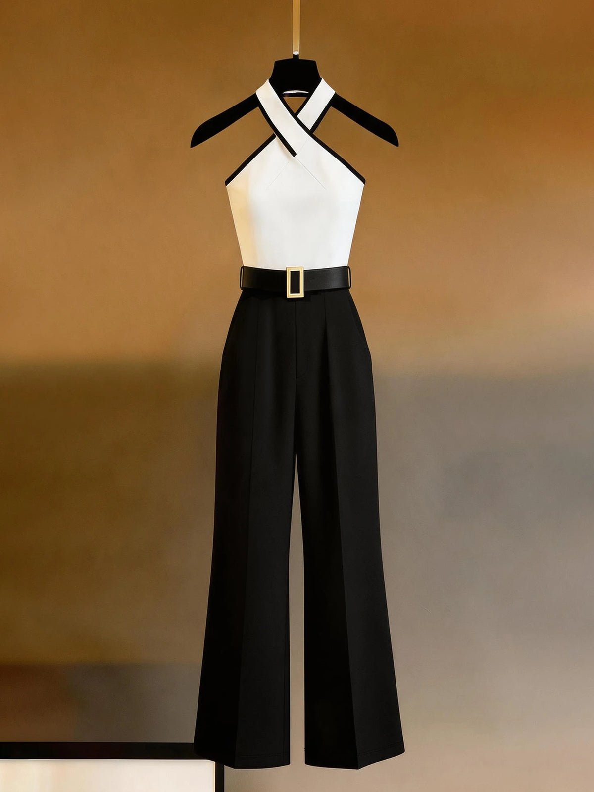 Mono Halter Blanco y Negro