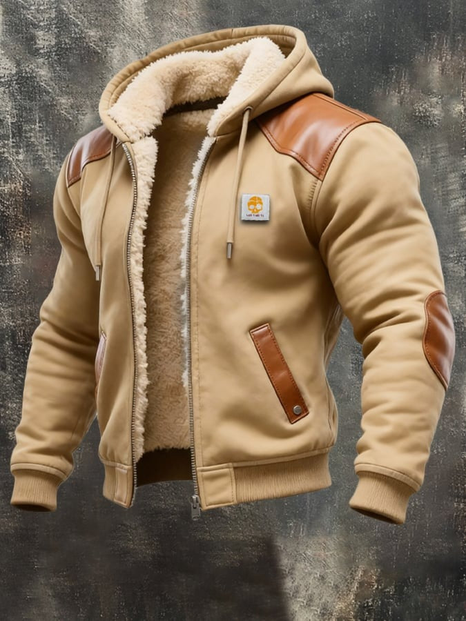 Zacarías | Chaqueta Vintage de Ante con Capucha