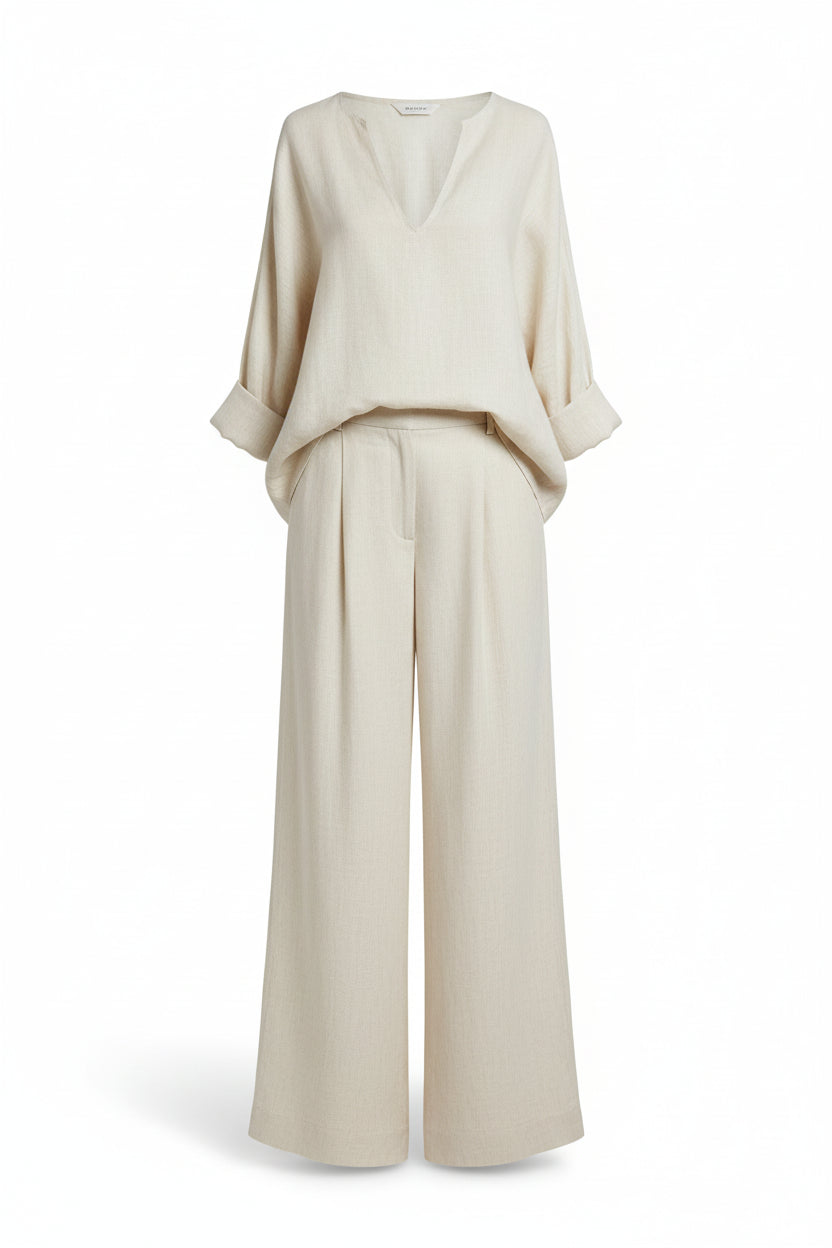 CONJUNTO RESORT DE LINO NATURAL