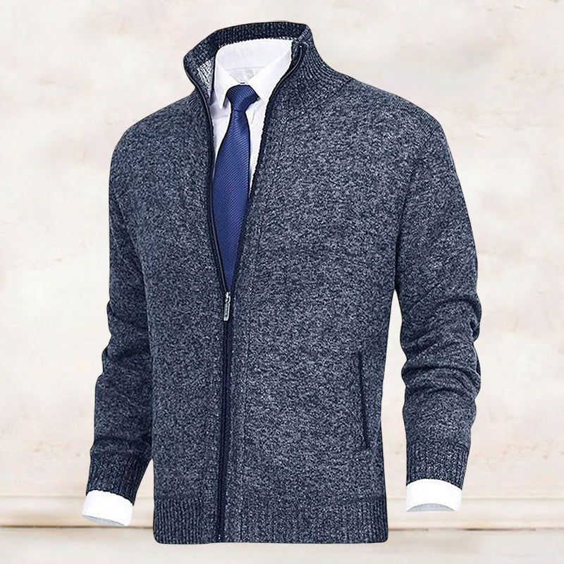 Arnaldo | Cárdigan Elegante de Cuello Alto