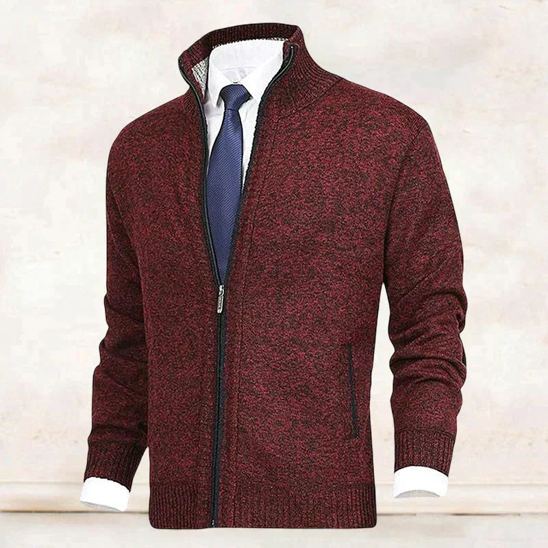 Arnaldo | Cárdigan Elegante de Cuello Alto