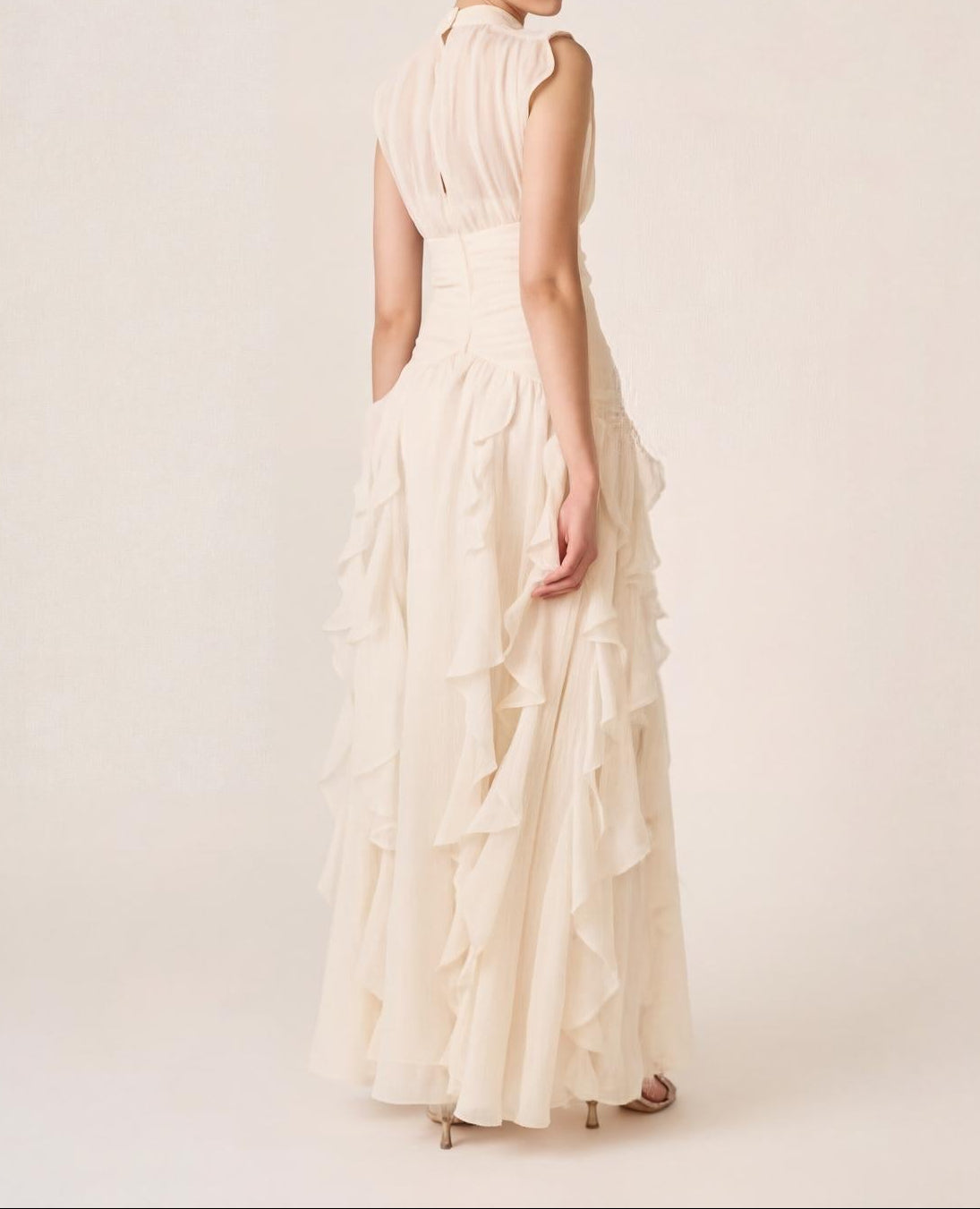 Vestido largo con vuelo