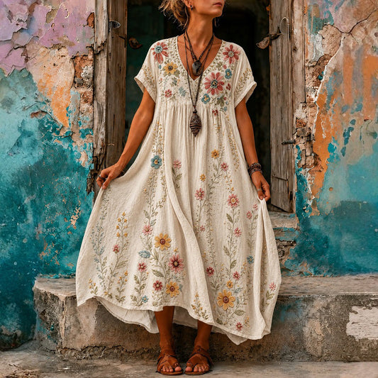 Vestido casual con estampado floral