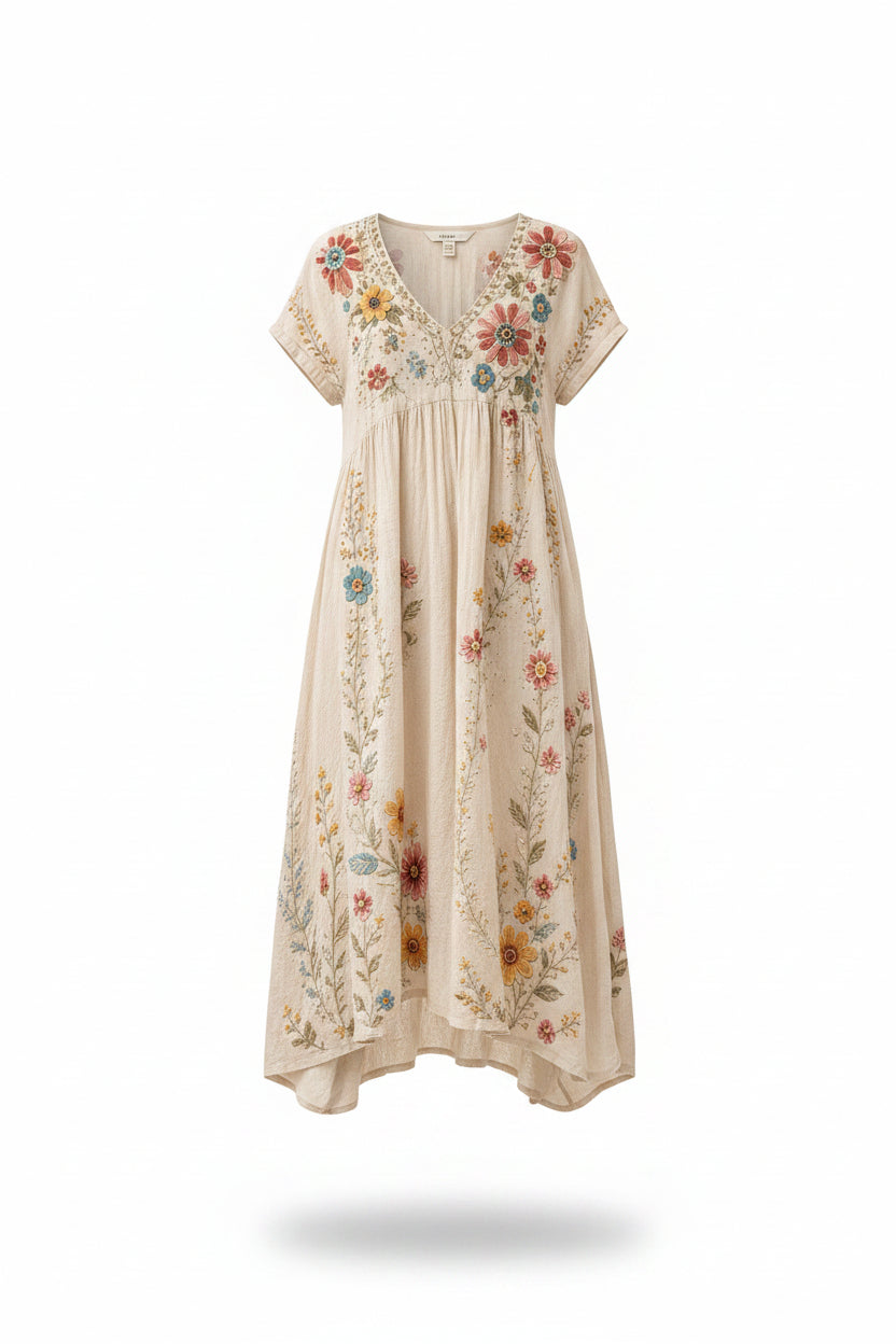Vestido casual con estampado floral