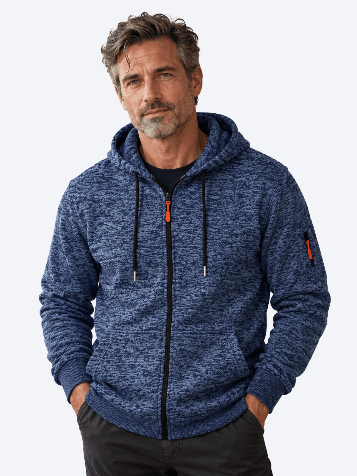 Jorge | Sudadera con Capucha y Cremallera