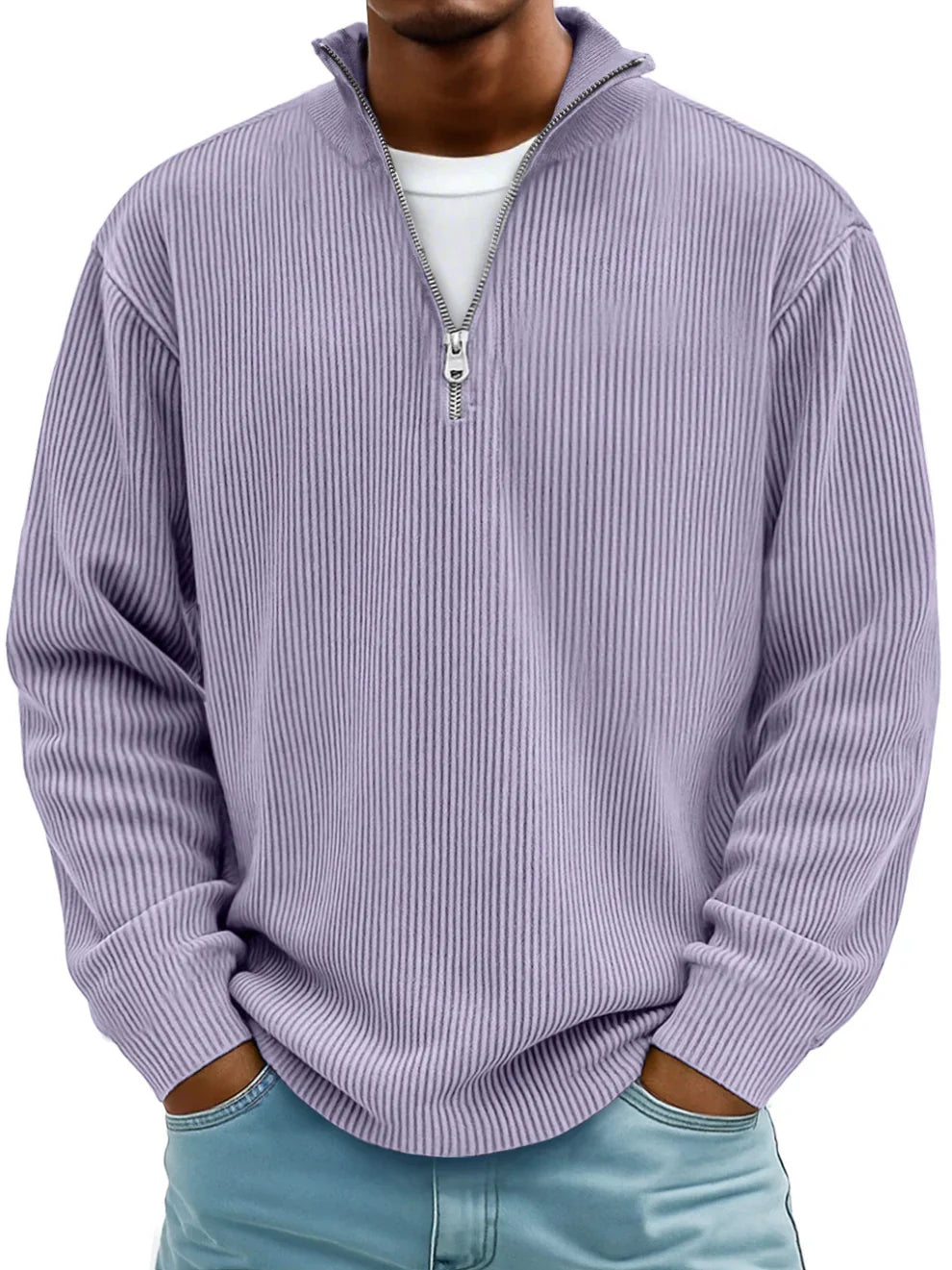 Lucio | Jersey con Cuello de Cremallera
