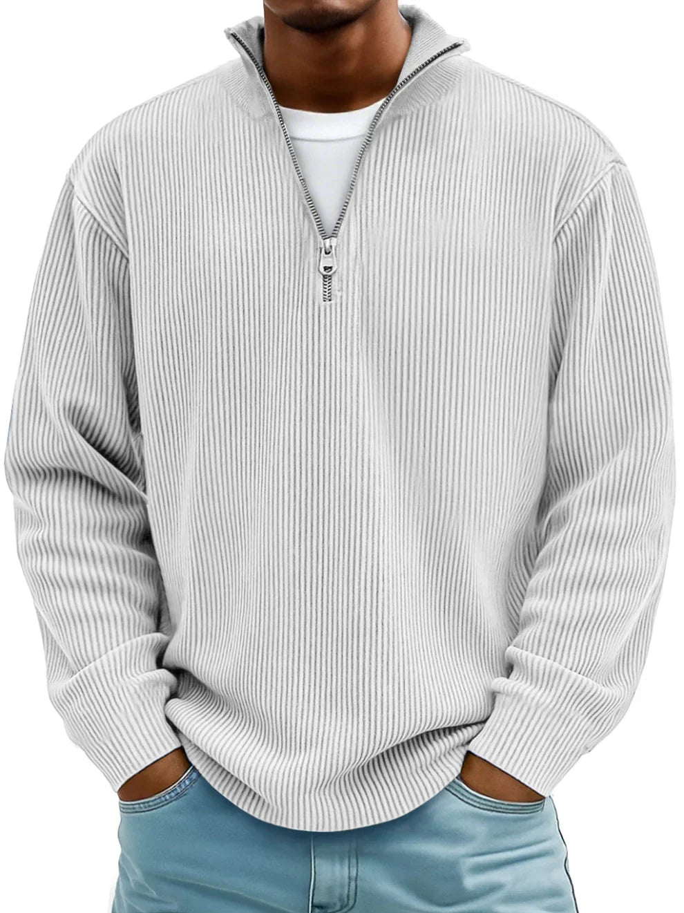Lucio | Jersey con Cuello de Cremallera