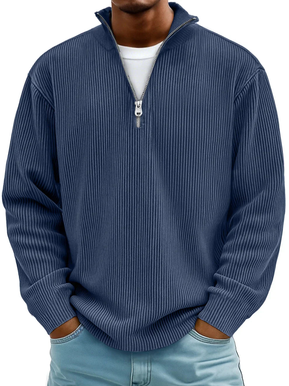 Lucio | Jersey con Cuello de Cremallera