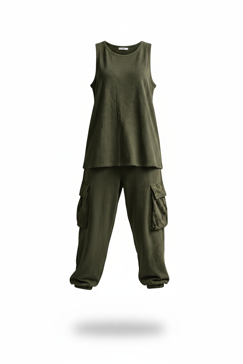 Conjunto casual de confort urbano
