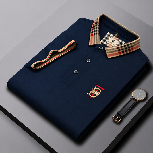 Bellavio | Polo Signature con Cuello de Cuadros