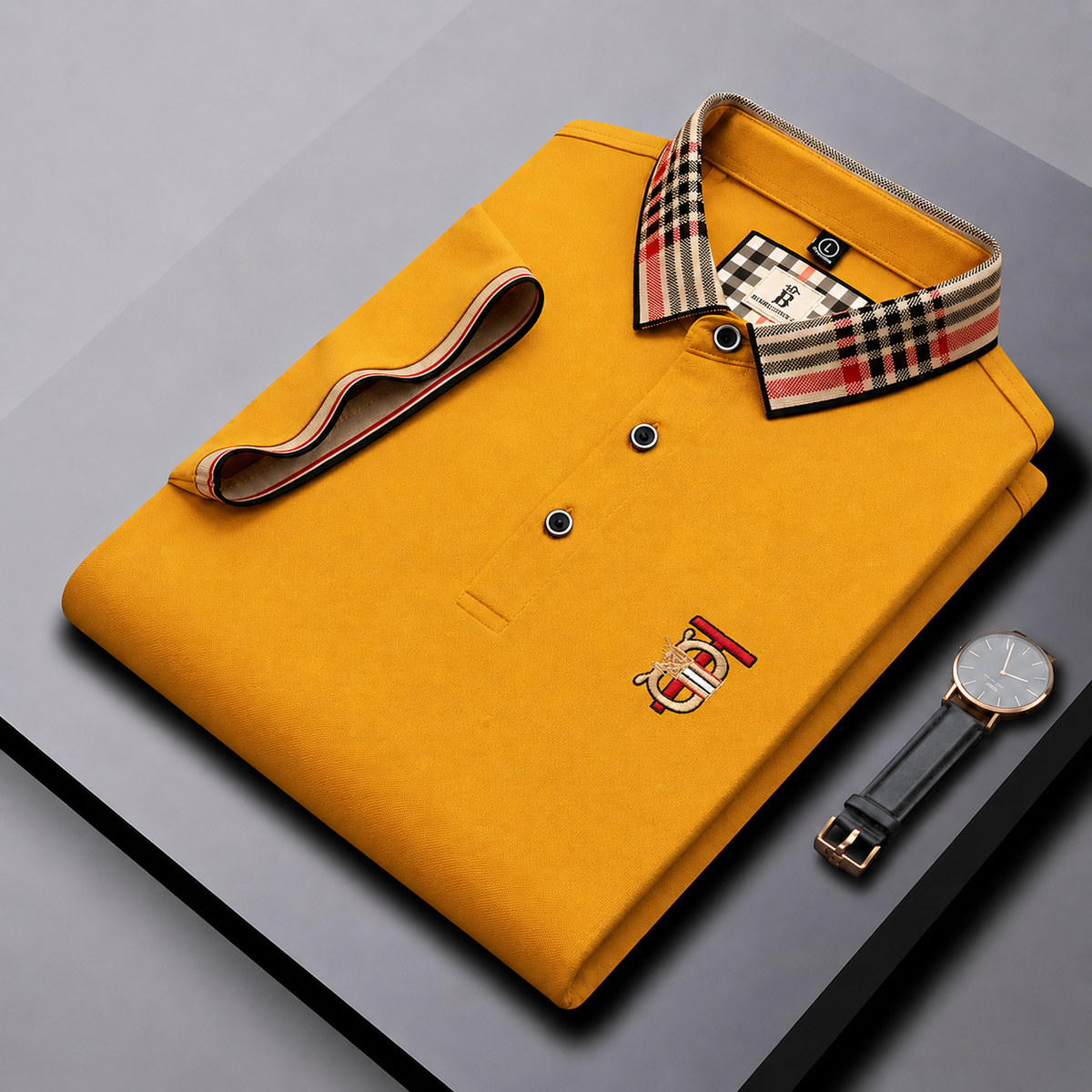 Bellavio | Polo Signature con Cuello de Cuadros