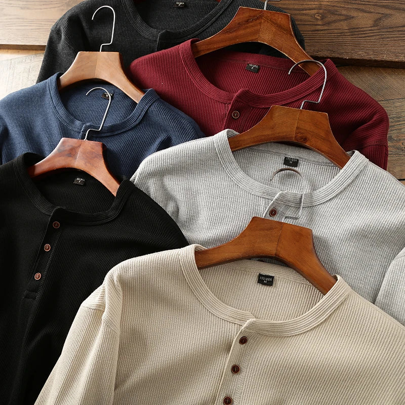Marcos | Camiseta Elegante de Cuello Tunecino