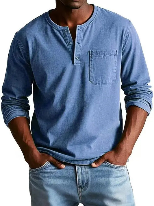 Matías | Camisa Vintage con Cuello Abotonado
