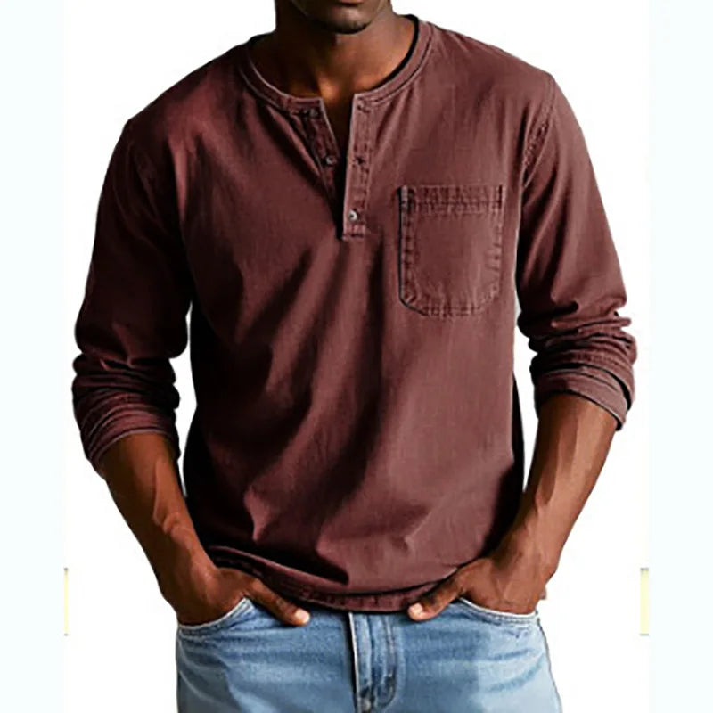 Matías | Camisa Vintage con Cuello Abotonado