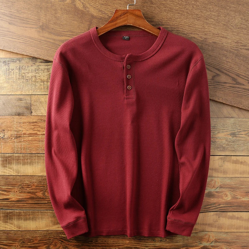 Marcos | Camiseta Elegante de Cuello Tunecino