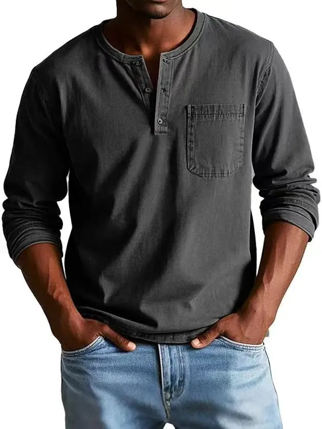Matías | Camisa Vintage con Cuello Abotonado