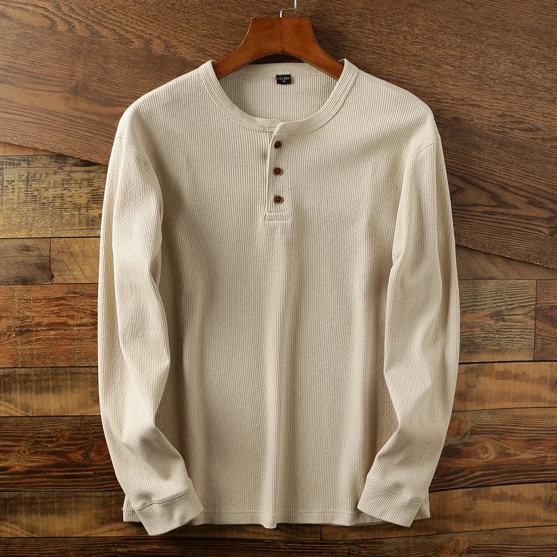Marcos | Camiseta Elegante de Cuello Tunecino