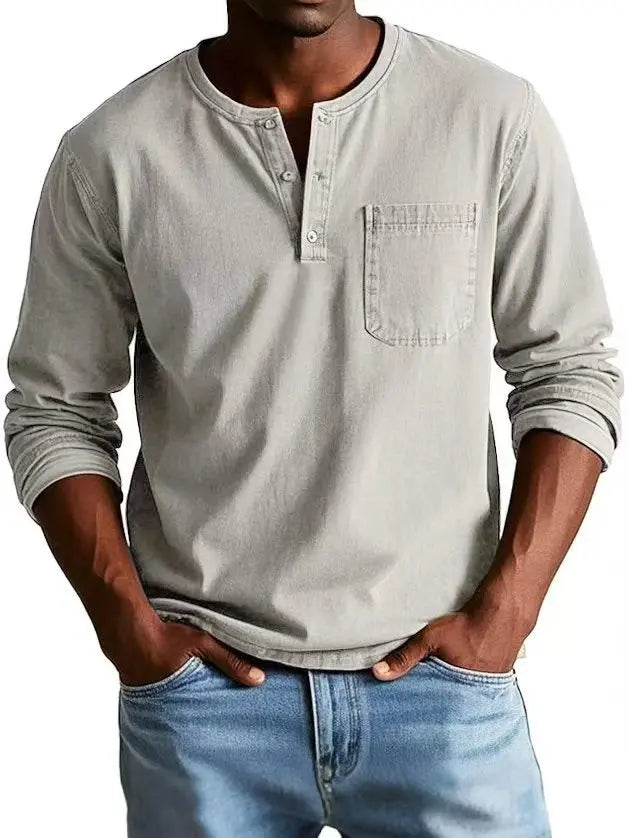 Matías | Camisa Vintage con Cuello Abotonado