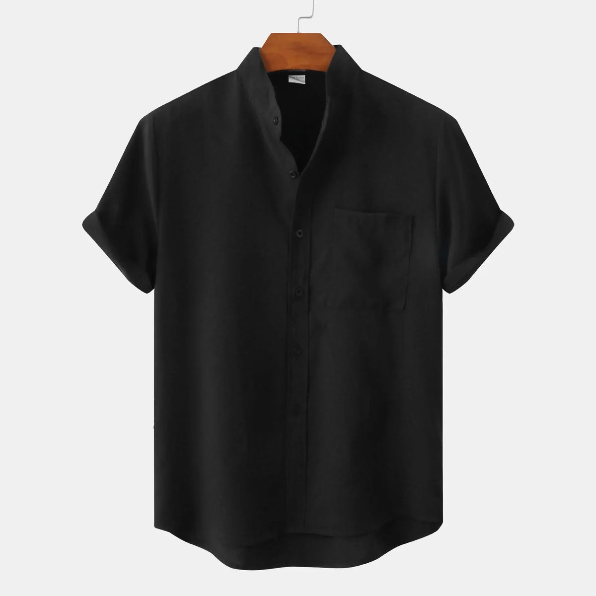 Leo | Camisa de Verano con Cuello Mao